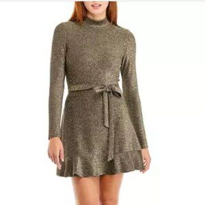 [5x$20] NEW Metallic Golden Dress - Size XL Misses